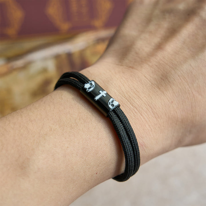 Bracelet en paracorde avec croix Christianartworkshop pour basketball, football et baseball : Compagnon de foi et de sport - image 5