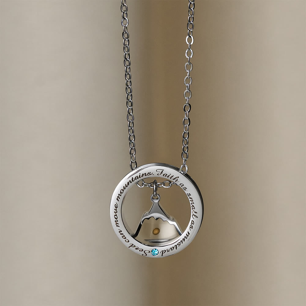 Collier « Foi comme graine de moutarde » de Christianartworkshop : Breloques variées et symbole sacré à porter au quotidien - Monture triangulaire - image 13