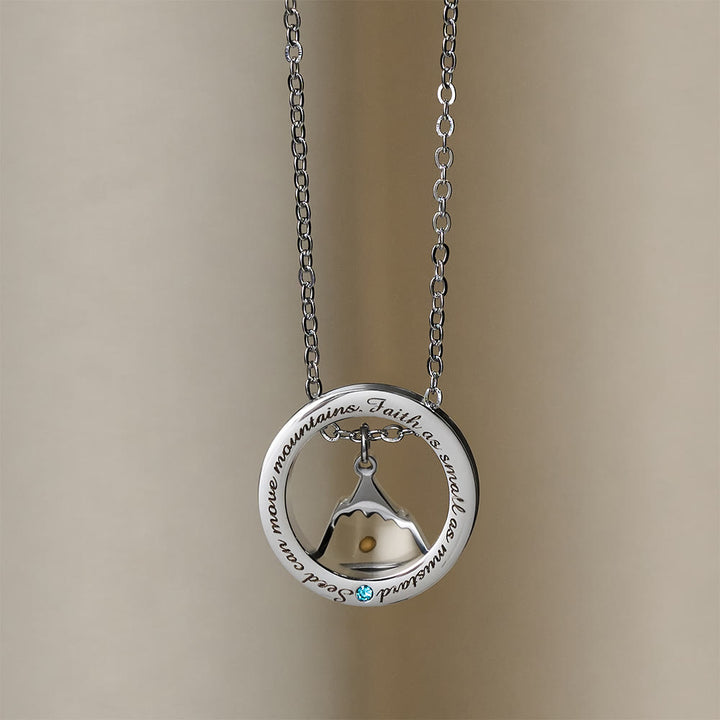 Collier « Foi comme graine de moutarde » de Christianartworkshop : Breloques variées et symbole sacré à porter au quotidien - Monture triangulaire - image 13
