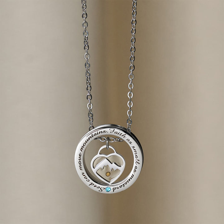 Collier « Foi comme graine de moutarde » de Christianartworkshop : Breloques variées et symbole sacré à porter au quotidien - Mont du Cœur - image 12