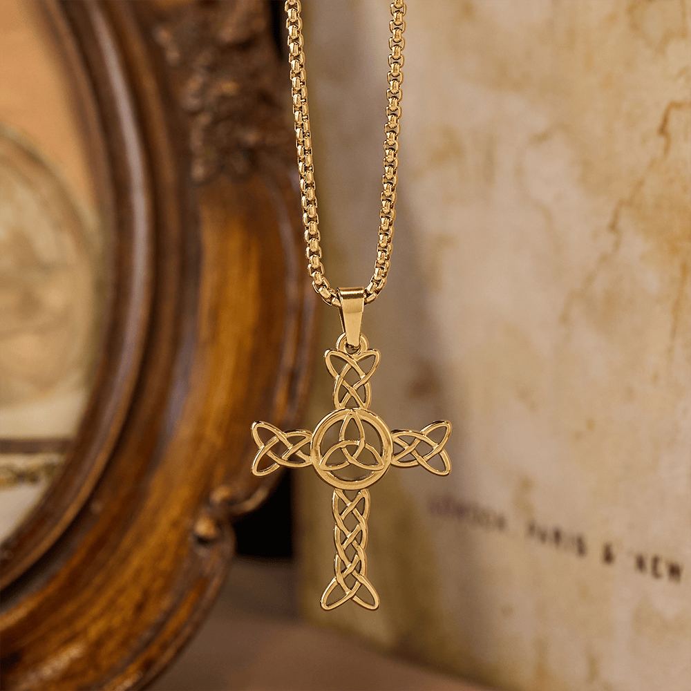 Christianartworkshop Croix irlandaise de Saint Patrick : un rappel tactile de la foi pour les routines quotidiennes - image 2