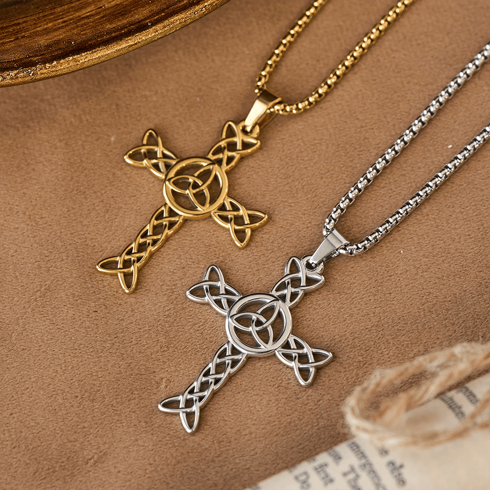 Christianartworkshop Croix irlandaise de Saint Patrick : un rappel tactile de la foi pour les routines quotidiennes - image 0