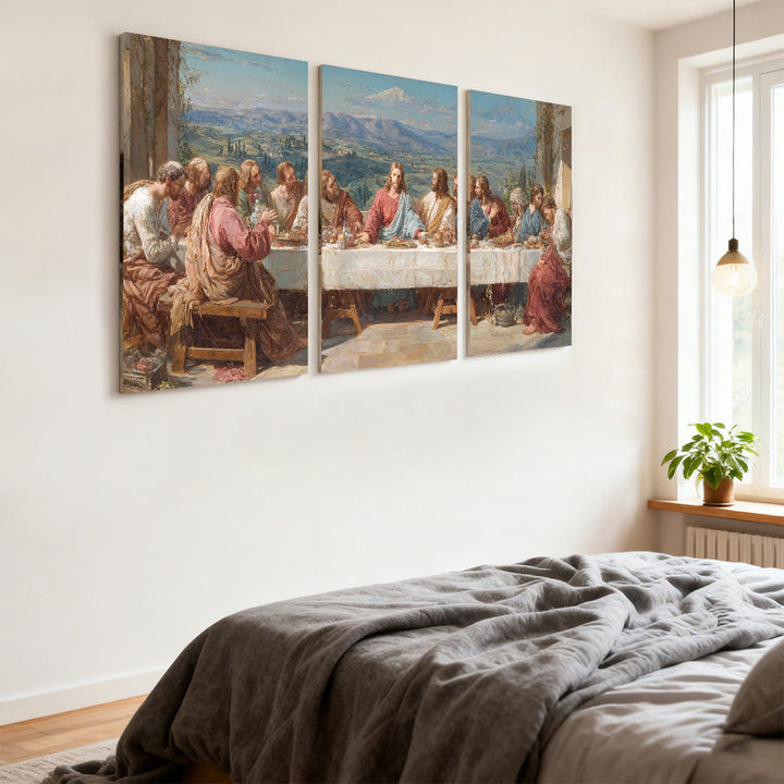 Ensemble de toiles murales Christianartworkshop « Festin sacré avec Jésus dans la Vallée sereine » : Compagnon serein de la grâce du foyer - image 2
