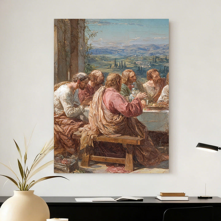 Ensemble de toiles murales Christianartworkshop « Festin sacré avec Jésus dans la Vallée sereine » : Compagnon serein de la grâce du foyer - image 4