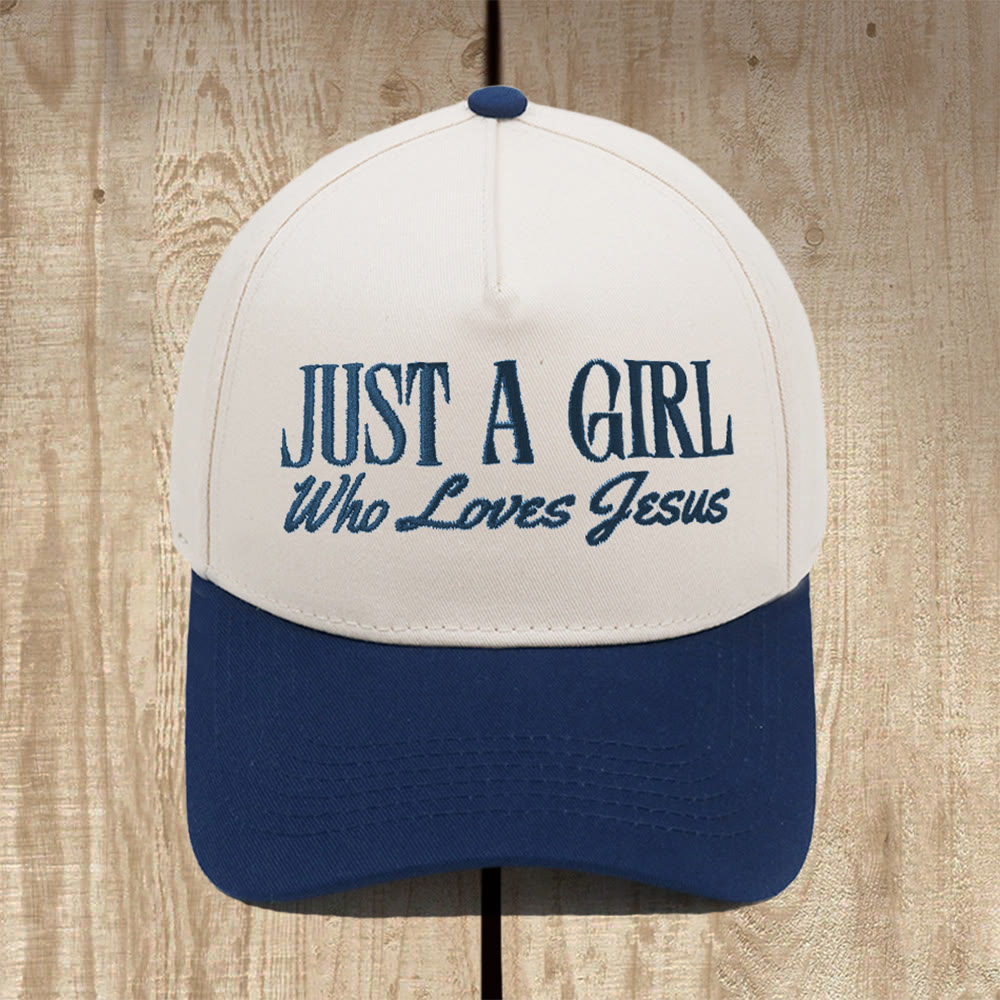 Christianartworkshop Casquette de baseball structurée « Juste une fille qui aime Jésus » : Affichez votre dévotion avec fierté - Bleu marine - image 9