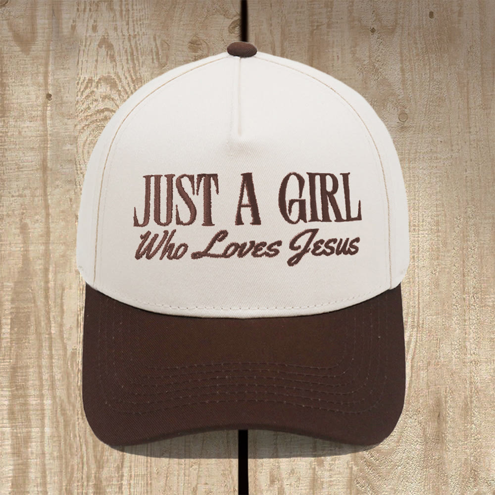 Christianartworkshop Casquette de baseball structurée « Juste une fille qui aime Jésus » : Affichez votre dévotion avec fierté - Café - image 10