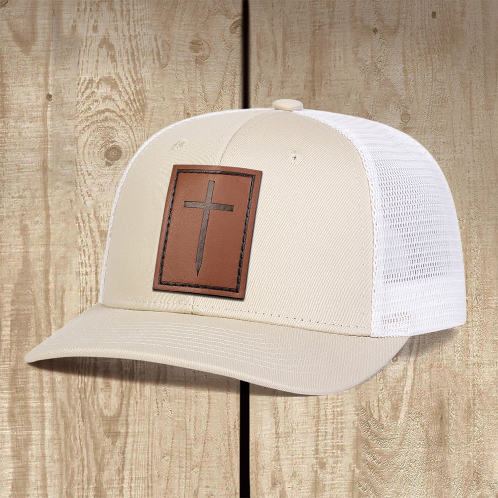 Christianartworkshop Casquette Rugged Cross Trucker : Un témoignage de foi affirmé au quotidien - Kaki - image 1
