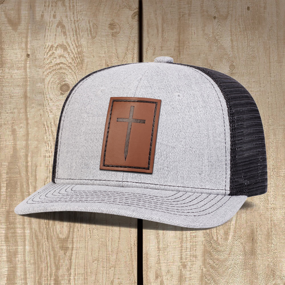 Christianartworkshop Casquette Rugged Cross Trucker : Un témoignage de foi affirmé au quotidien - Gris - image 2
