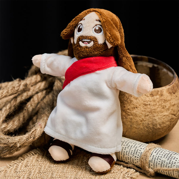 Christianartworkshop Peluche Jésus à câliner : incarne l'amour divin et le réconfort tendre - image 3