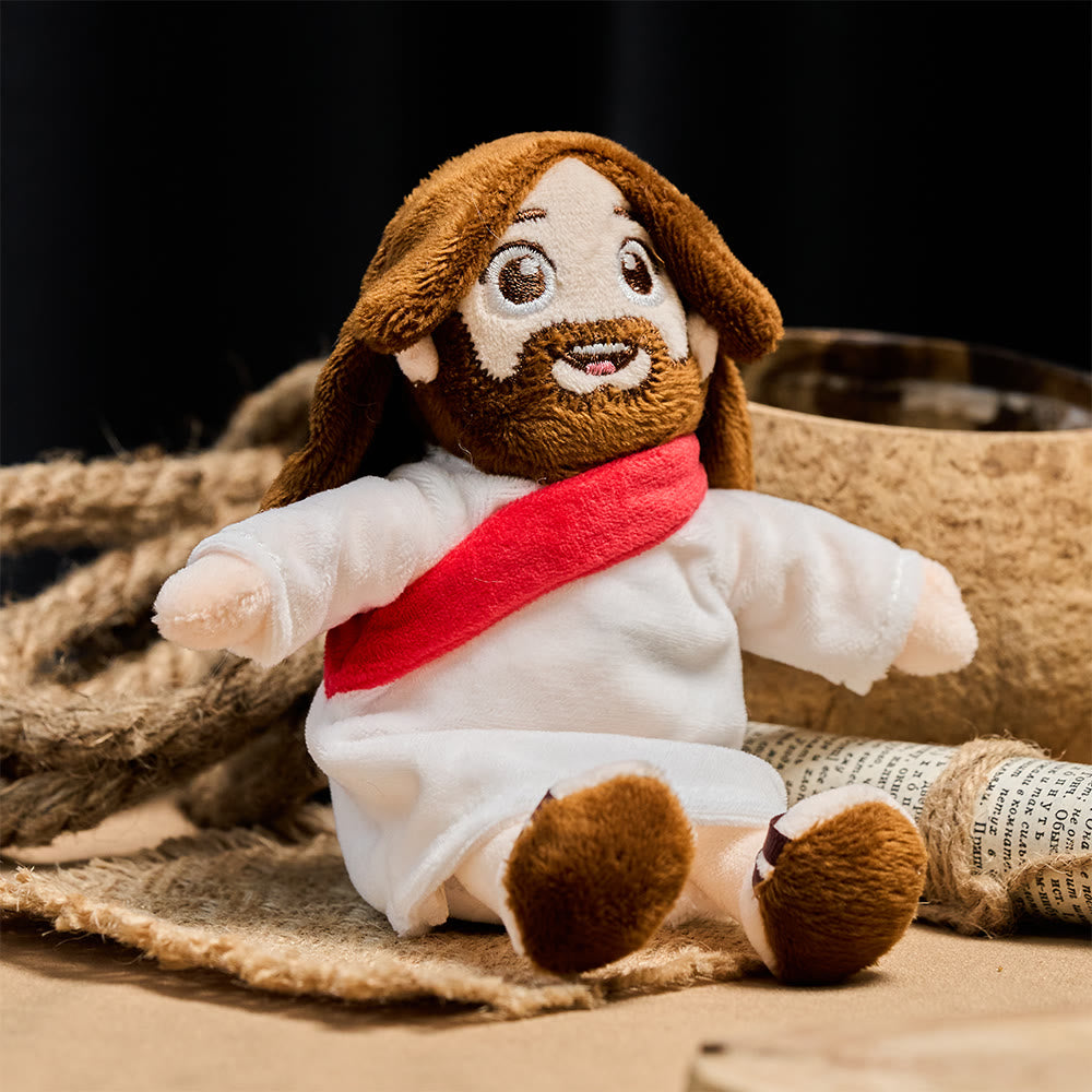 Poupée en peluche Jésus de Christianartworkshop : incarne l'amour divin et le réconfort tendre - image 1