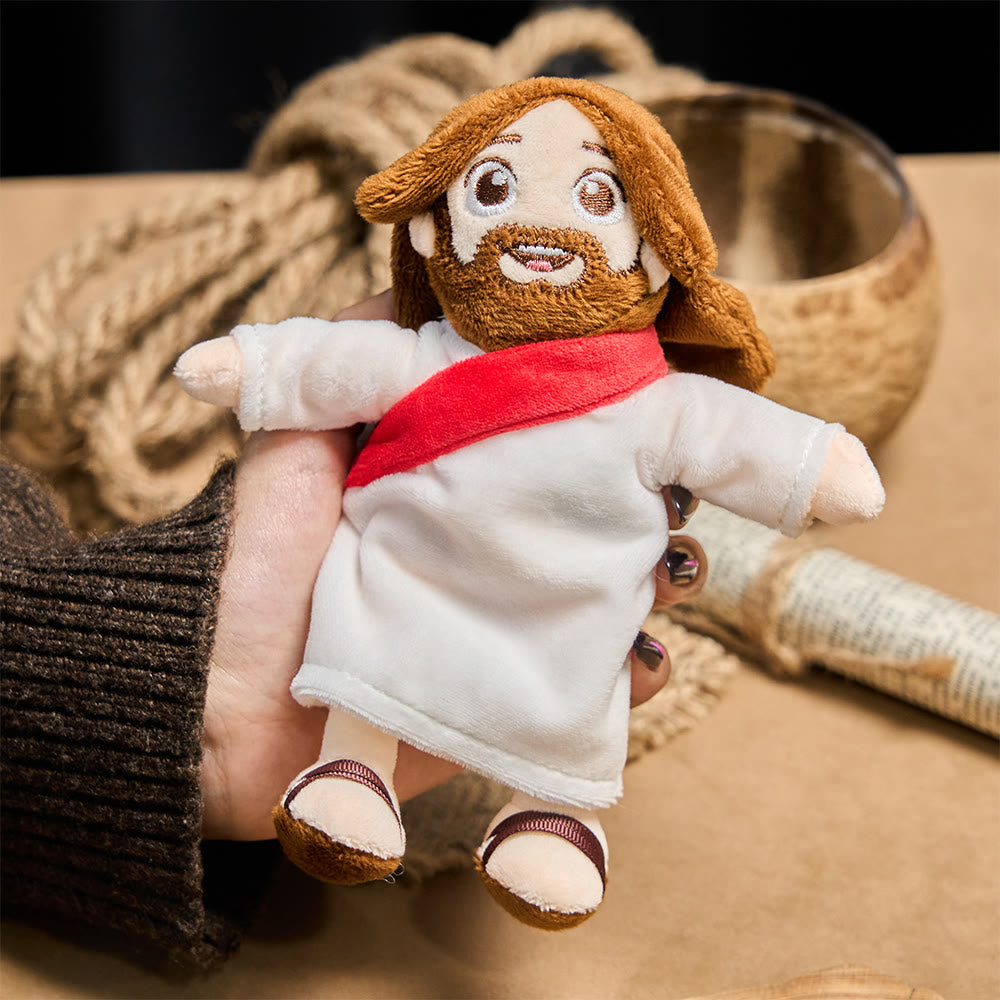 Christianartworkshop Peluche Jésus à câliner : incarne l'amour divin et le réconfort tendre - image 2