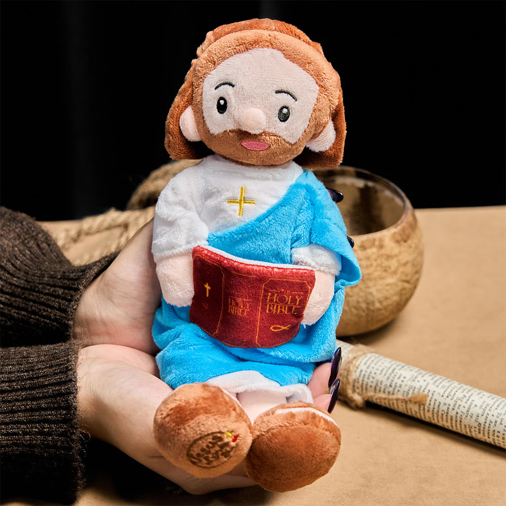 Christianartworkshop Peluche Jésus avec Bible : incarne la sagesse divine et un réconfort réconfortant - image 3