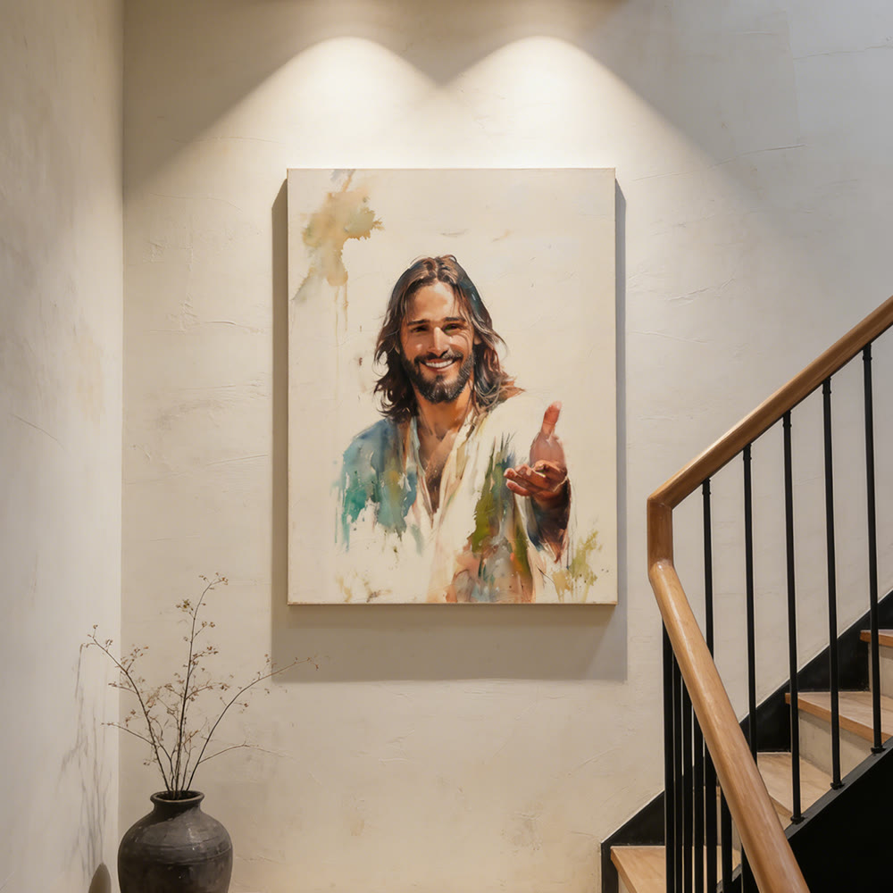 Christianartworkshop Affiches murales représentant la main tendue de Jésus : un symbole de sa grâce accueillante - image 2