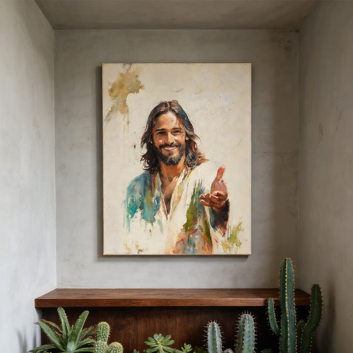 Christianartworkshop Affiches murales représentant la main tendue de Jésus : un symbole de sa grâce accueillante - image 4