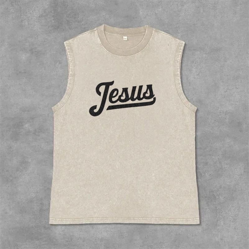 Christianartworkshop Jésus : Croquis de la Couronne d'Épines Débardeur unisexe délavé - image 8
