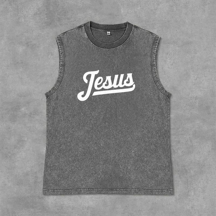 Christianartworkshop Jésus : Croquis de la Couronne d'Épines Débardeur unisexe délavé - image 22