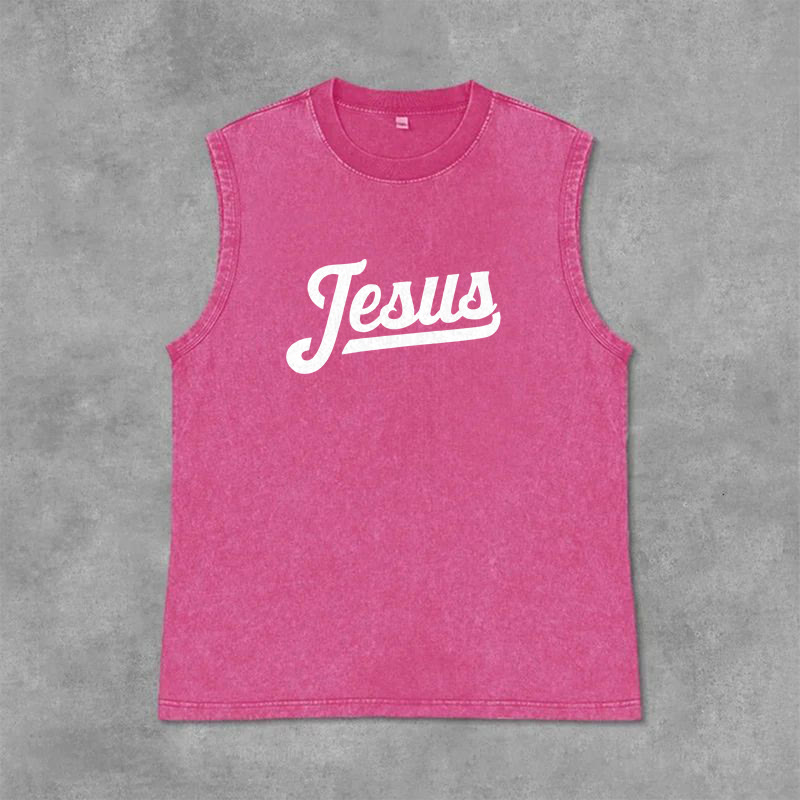 Christianartworkshop Jésus : Croquis de la Couronne d'Épines Débardeur unisexe délavé - image 15