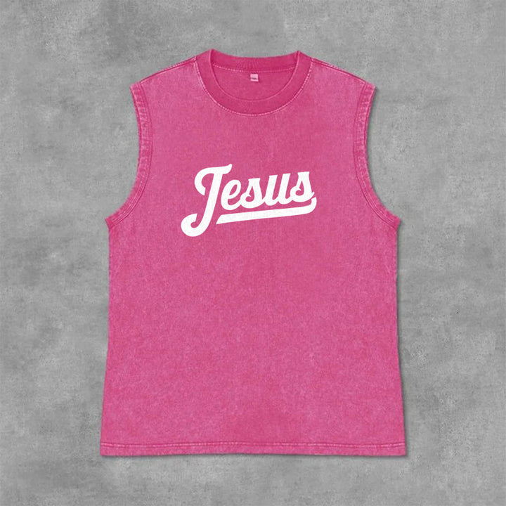 Christianartworkshop Jésus : Croquis de la Couronne d'Épines Débardeur unisexe délavé - image 15