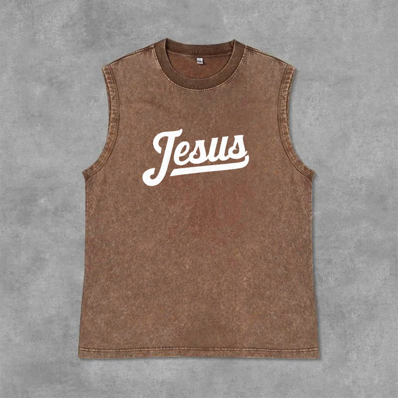 Christianartworkshop Jésus : Croquis de la Couronne d'Épines Débardeur unisexe délavé - image 30