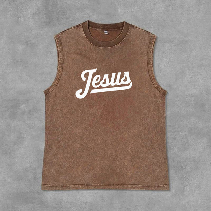 Christianartworkshop Jésus : Croquis de la Couronne d'Épines Débardeur unisexe délavé - image 30