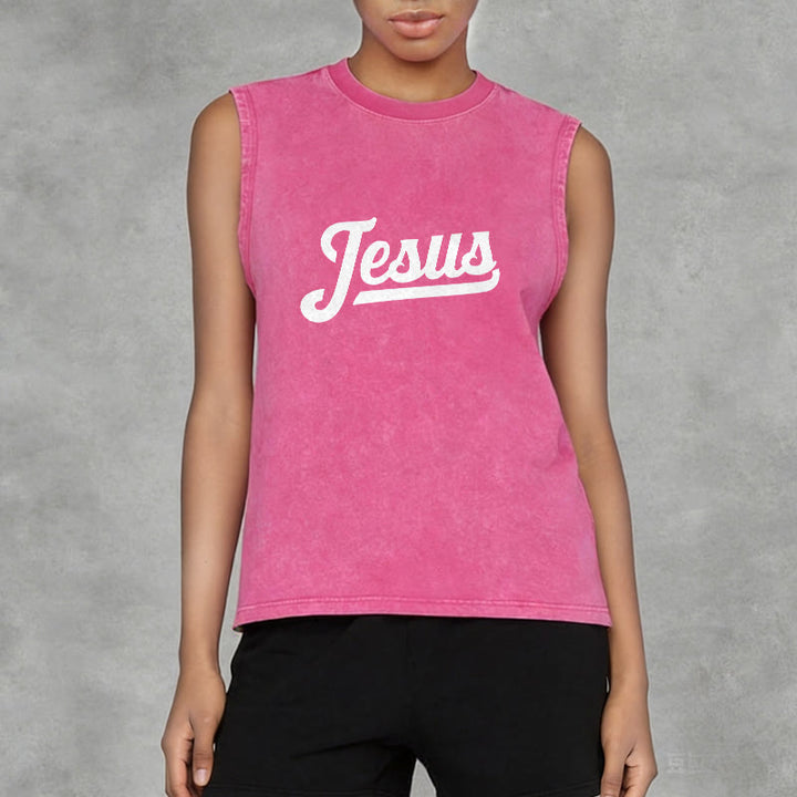 Christianartworkshop Jésus : Croquis de la Couronne d'Épines Débardeur unisexe délavé - image 19