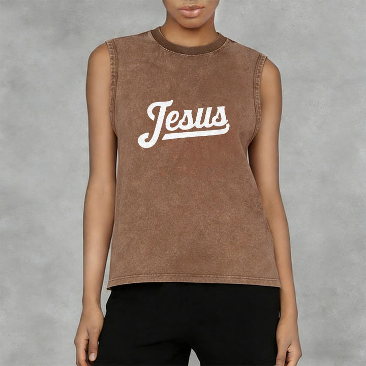 Christianartworkshop Jésus : Croquis de la Couronne d'Épines Débardeur unisexe délavé - image 34