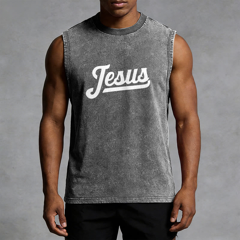 Christianartworkshop Jésus : Croquis de la Couronne d'Épines Débardeur unisexe délavé - image 26