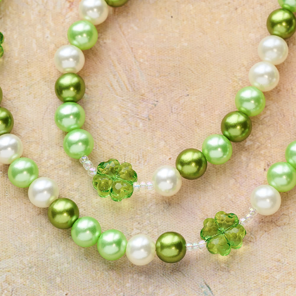 Christianartworkshop Chapelet vert dégradé porte-bonheur avec Sacré-Cœur et croix celtique - image 7