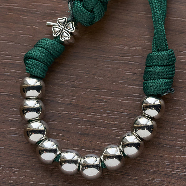 Christianartworkshop Chapelet de poche en paracorde avec croix celtique et bénédiction irlandaise - image 6