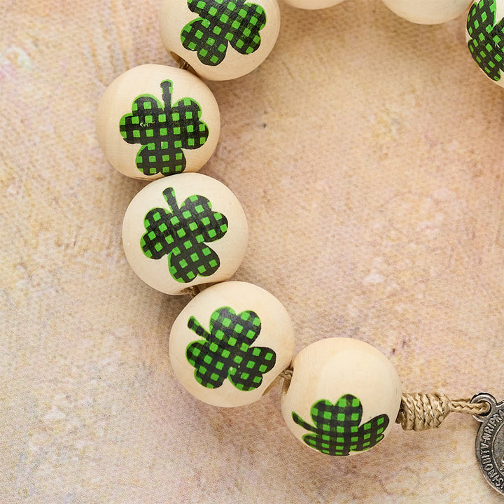 Christianartworkshop Chapelet de poche en bois avec bénédiction irlandaise, cadeau idéal pour la Saint-Patrick - image 13
