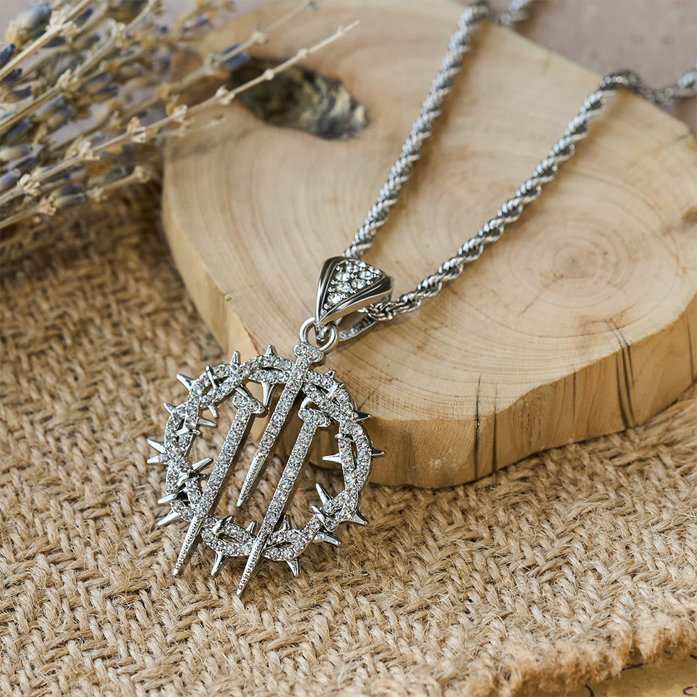 Christianartworkshop Collier à chaîne en corde Couronne d'épines et de clous : un symbole de sacrifice rédempteur - image 7