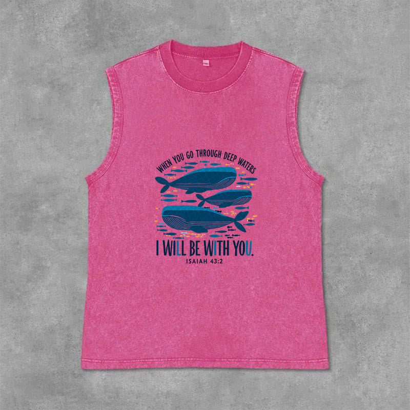 Débardeur unisexe délavé à motif floral « Jésus t’aime » de Christianartworkshop - Rose - 2XL - image 6