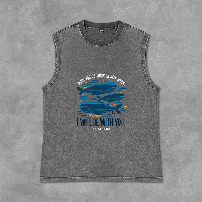 Débardeur unisexe délavé à motif floral « Jésus t’aime » de Christianartworkshop - Gris - 2XL - image 12