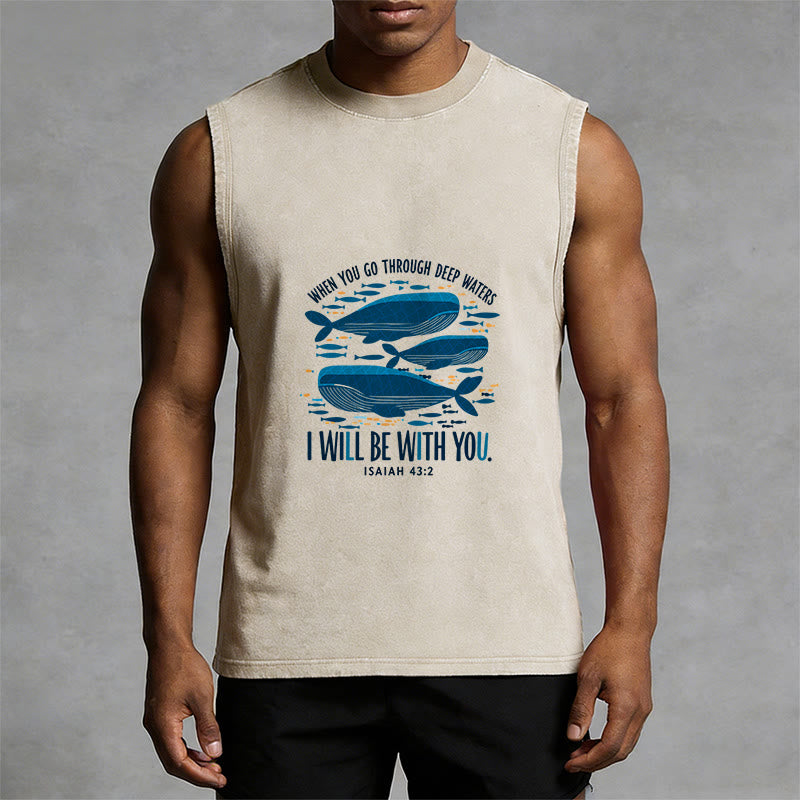 Débardeur unisexe délavé à motif floral « Jésus t’aime » de Christianartworkshop - image 1