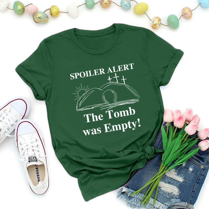 Christianartworkshop T-shirt premium graphique « Tombeau vide et résurrection » - Vert foncé - 2XL - image 2