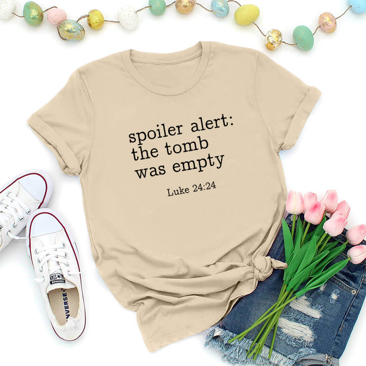 Christianartworkshop T-shirt premium avec le verset biblique « Le tombeau vide » (Luc 24:24) - Beige - 2XL - image 7