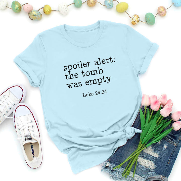 Christianartworkshop T-shirt premium avec le verset biblique « Le tombeau vide » (Luc 24:24) - Bleu - 2XL - image 6
