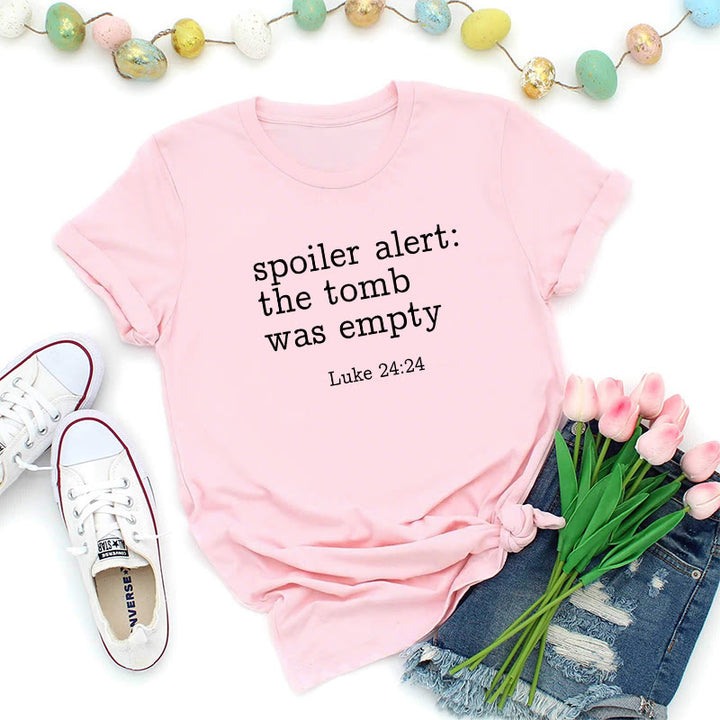 Christianartworkshop T-shirt premium avec le verset biblique « Le tombeau vide » (Luc 24:24) - Rose - 2XL - image 8