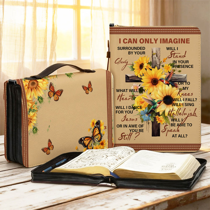 Christianartworkshop Couverture de Bible Tournesol « Je peux seulement imaginer » : Admiration pour sa gloire - 2XL - Standard (sans personnalisation) - image 0
