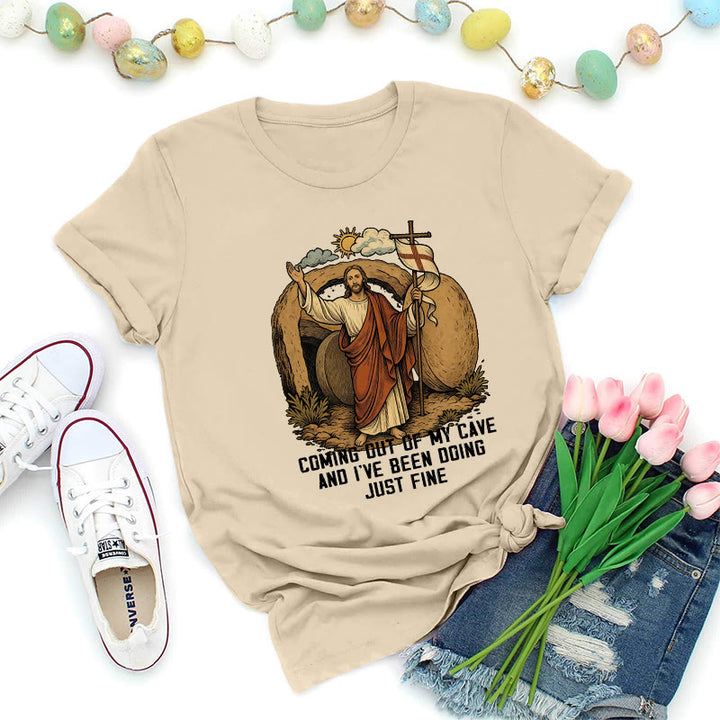 Christianartworkshop T-shirt premium Christ de la grotte de la Résurrection - Beige - 2XL - image 5
