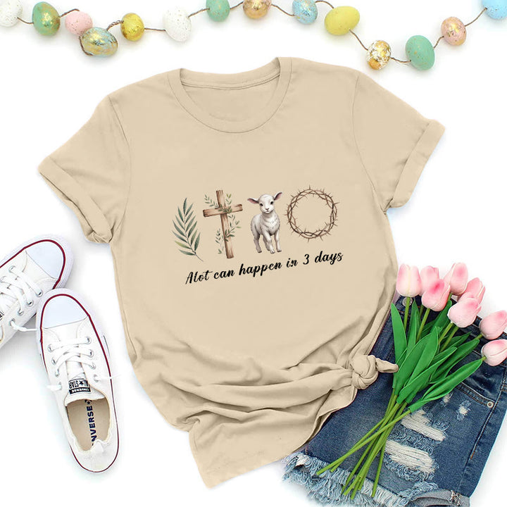 Christianartworkshop T-shirt premium « Résurrection en trois jours » - Beige - 2XL - image 7