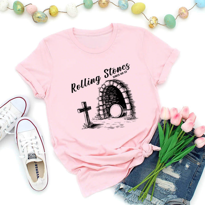 Christianartworkshop T-shirt premium Rolling Stones Resurrection - Rose - 2XL - image 1