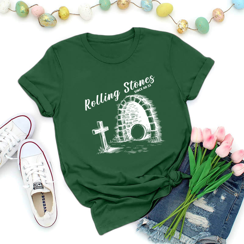 Christianartworkshop T-shirt premium Rolling Stones Resurrection - Vert foncé - 2XL - image 5
