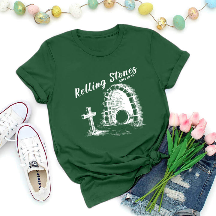 Christianartworkshop T-shirt premium Rolling Stones Resurrection - Vert foncé - 2XL - image 5