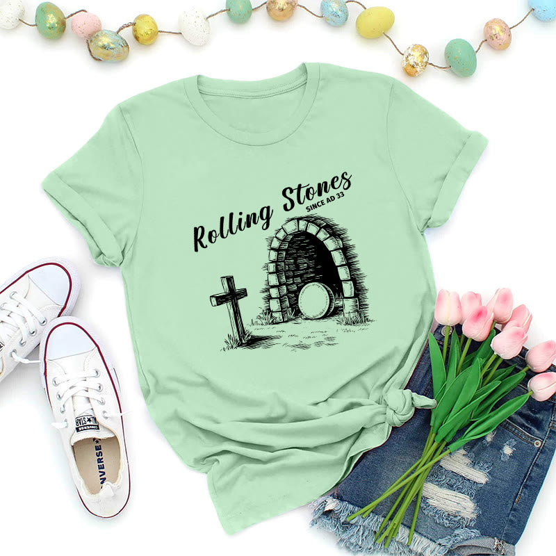Christianartworkshop T-shirt premium Rolling Stones Resurrection - Vert clair - 2XL - image 7