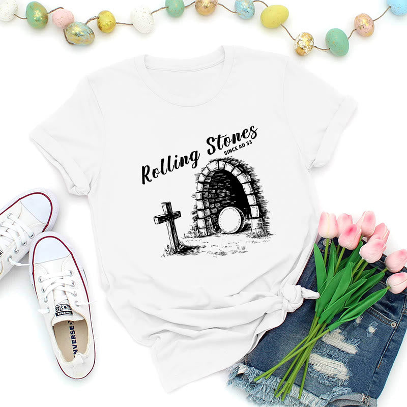 Christianartworkshop T-shirt premium Rolling Stones Resurrection - Blanc - 2XL - image 3