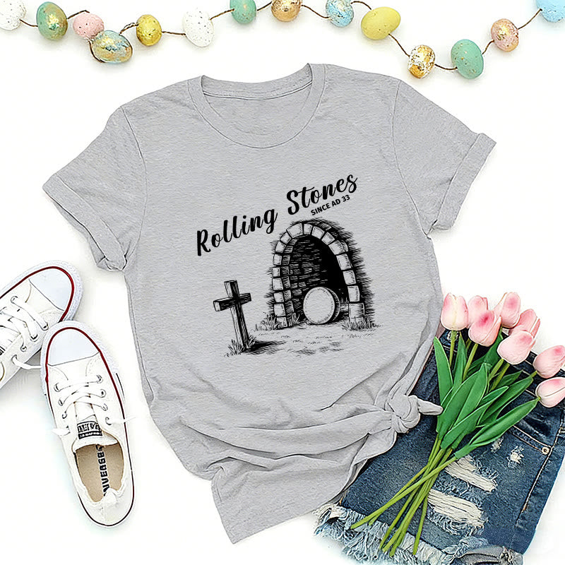 Christianartworkshop T-shirt premium Rolling Stones Resurrection - Gris - 2XL - image 2