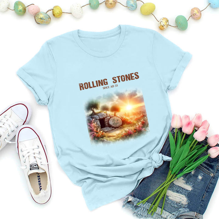 Christianartworkshop T-shirt Rolling Stones inspiré par la foi - Bleu - 2XL - image 0