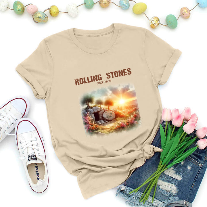 Christianartworkshop T-shirt Rolling Stones inspiré par la foi - Beige - 2XL - image 1