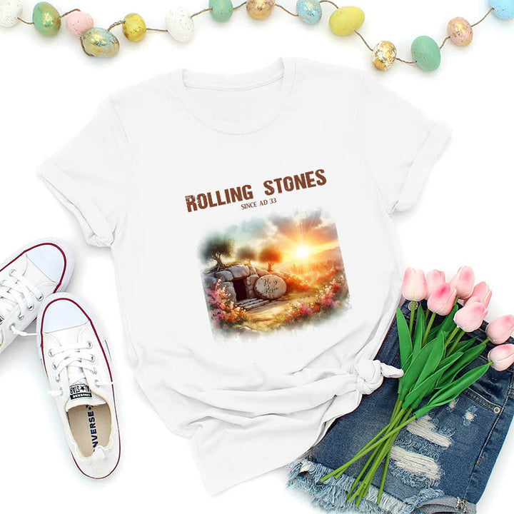 Christianartworkshop T-shirt Rolling Stones inspiré par la foi - Blanc - 2XL - image 4